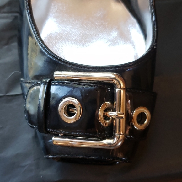 Open toe Jessica Simpson heels with buckle - Picture 3 of 6